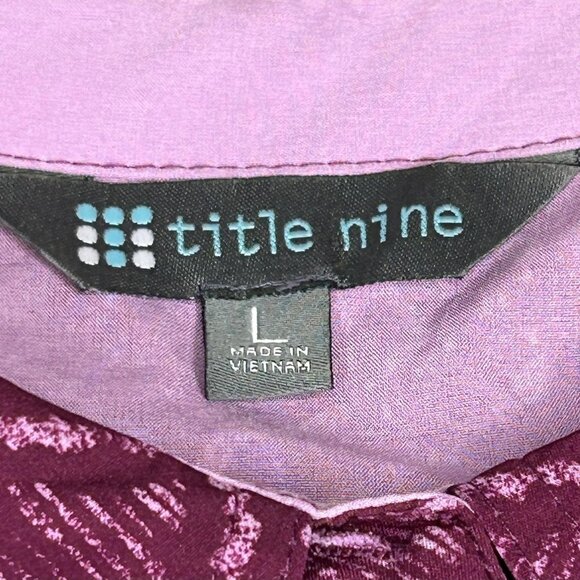 Title Nine Dress Womens Large Adventurista Nimblene Geometric 3/4 Sleeve Stretch - Picture 3 of 13